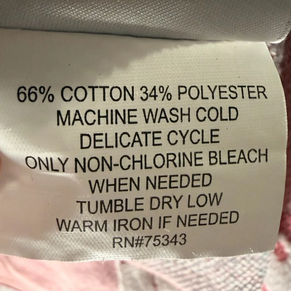 Nicole Miller Home 50x70in Decorative Throw Pink Sweater Print Cotton Blend